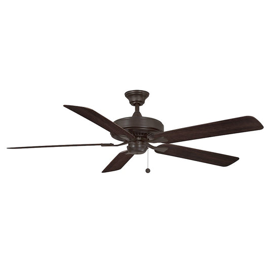 Fanimation Edgewood 60in 5-Blade Ceiling Fan | Dark Bronze & Dark Walnut Composite Blades | Indoor & Outdoor Wet Rated | Model FP9060DZW