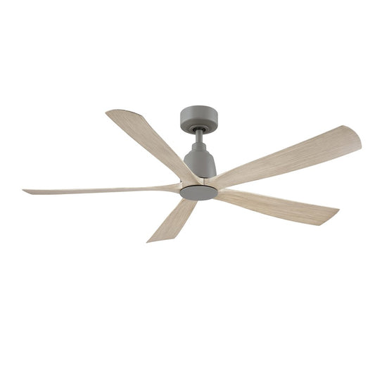 Fanimation Kute5 52in 5-Blade Ceiling Fan | Antique Graphite and Light Oak Composite Blades | Covered Patio & Bedroom | Model FPD5534AGP