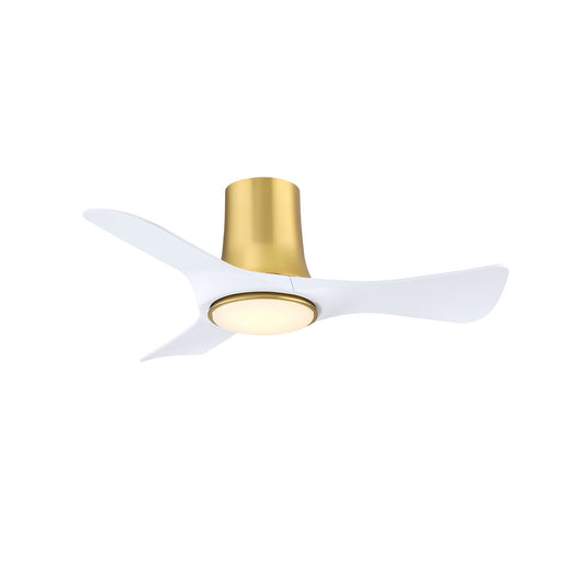 Fanimation Corke 36in Smart Ceiling Fan | Satin Brass and Opal Frosted Glass LED | Bedroom & Covered Patio | Model FPD6638BSMW