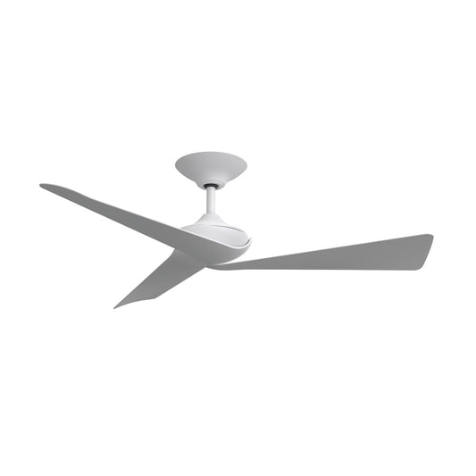 Fanimation Yogi 52in 3-Blade Smart Ceiling Fan | White and White Composite Blades | Covered Patio & Bedroom | 4721 CFM, 6-Speed DC Motor, Wi-Fi | Model FPD6658MW