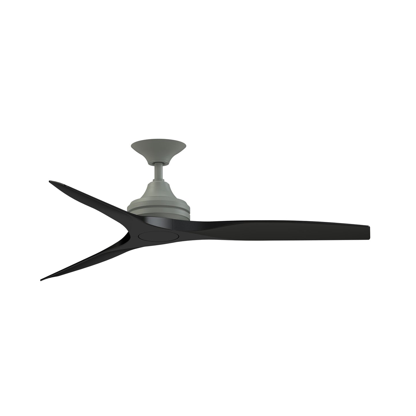 Fanimation Spitfire DC Custom 54in Smart Ceiling Fan | Antique Graphite and Black Buttonwood | Covered Patio & Living Room | Model FPD6721BAGP-54BL