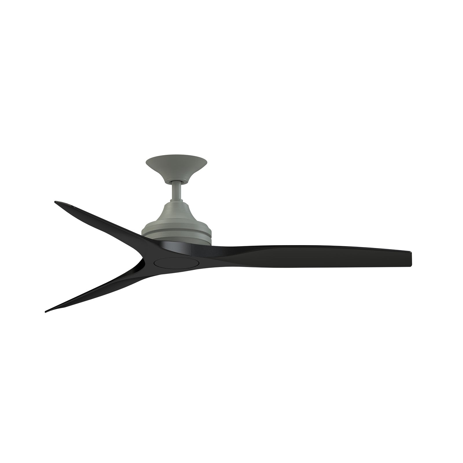 Fanimation Spitfire DC Custom 54in Smart Ceiling Fan | Antique Graphite and Black Buttonwood | Covered Patio & Living Room | Model FPD6721BAGP-54BL