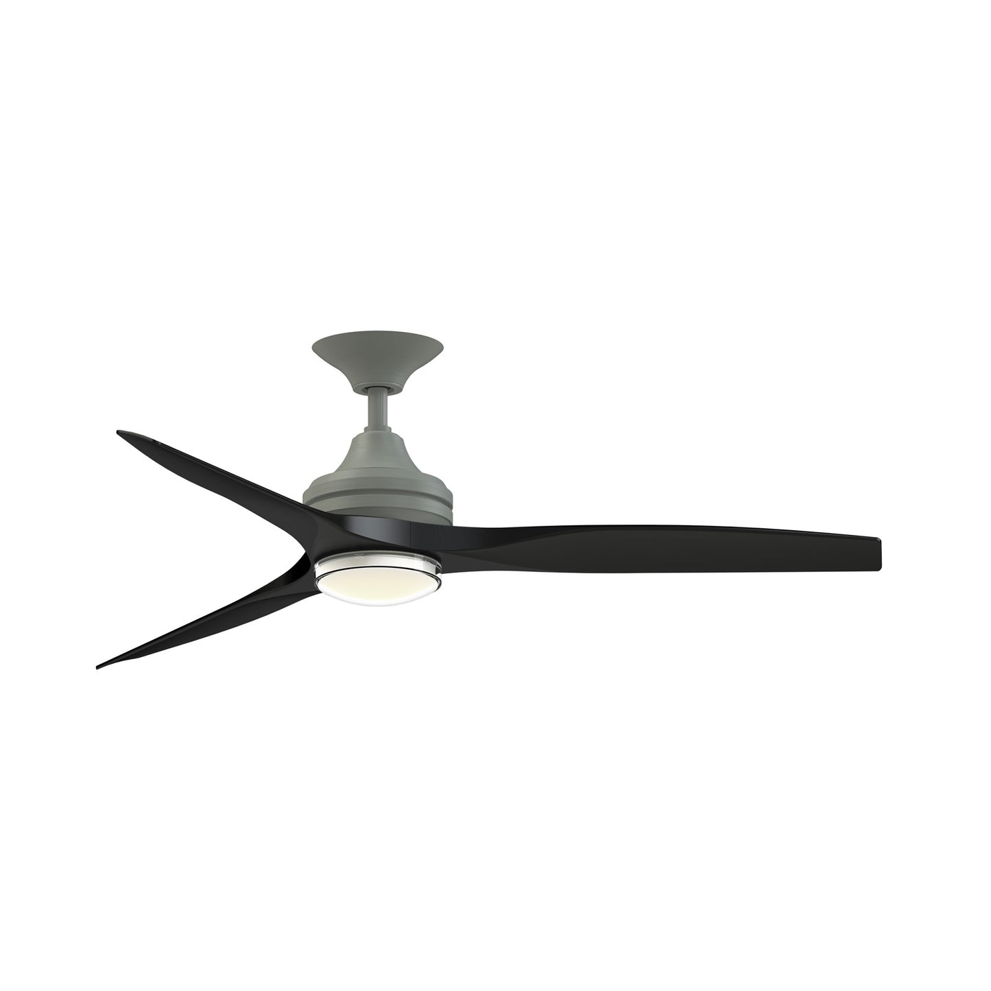 Fanimation Spitfire DC Custom 54in Smart Ceiling Fan with LED CCT Select Double-Walled Marine Light Kit | Antique | Model FPD6721BAGP-54BL-DWLK