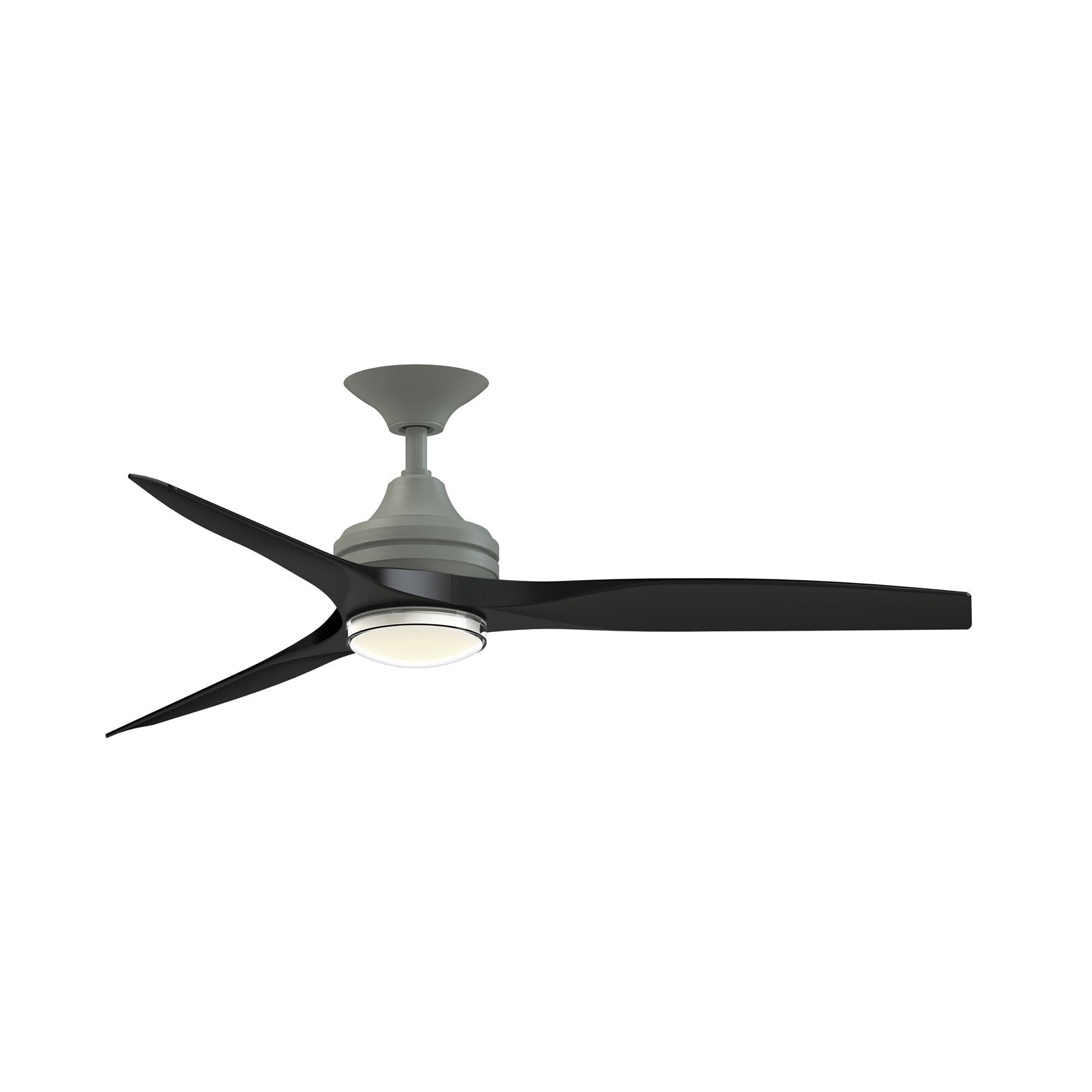 Fanimation Spitfire DC Custom 54in Smart Ceiling Fan with LED CCT Select Double-Walled Marine Light Kit | Antique | Model FPD6721BAGP-54BL-DWLK