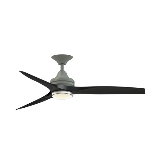 Fanimation Spitfire DC Custom 54in Smart Ceiling Fan with LED CCT Select Double-Walled Marine Light Kit | Antique | Model FPD6721BAGP-54BL-DWLK