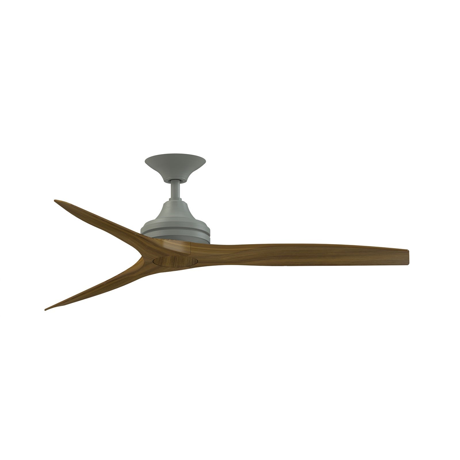 Fanimation Spitfire 54in Ceiling Fan | Antique Graphite and Koa Blades | Covered Patio & Living Room | 54 x 54 x 19.69 in | Model FPD6721BAGP-54K