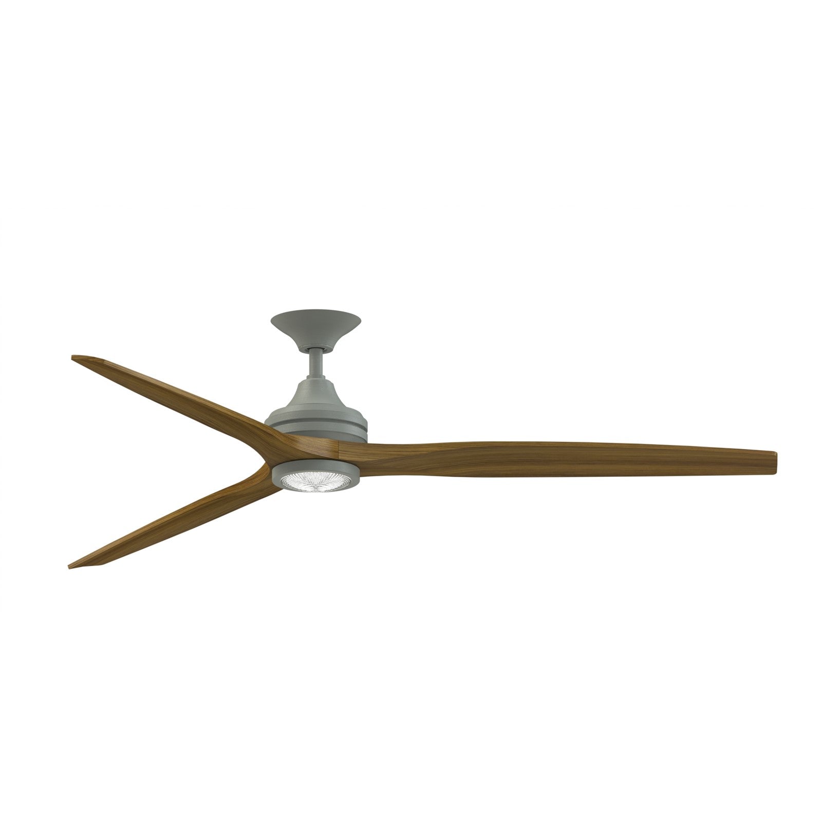 Fanimation Spitfire 72in DC Custom Smart Ceiling Fan | Antique Graphite and Koa Wood Blades | Covered Patio & Great Room | Model FPD6721BAGP-72K-LK