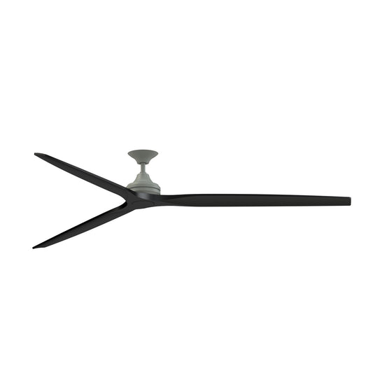 Fanimation Spitfire 96in Smart Ceiling Fan | Antique Graphite and Black | Covered Patio & Great Room | 96 x 96 x 19.69 in | Model FPD6721BAGP-96BL