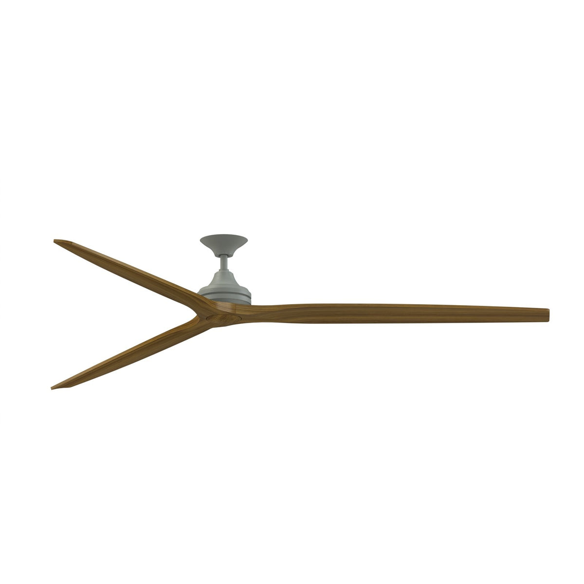 Fanimation Spitfire 96in Ceiling Fan | Antique Graphite and Koa Blades | Covered Patio & Large Rooms | 96 x 96 x 19.69 in | Model FPD6721BAGP-96K