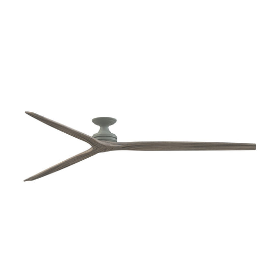 Fanimation Spitfire DC Custom 96in 3-Light Ceiling Fan | Antique Graphite and Weathered Wood Blades | Covered Patio | Model FPD6721BAGP-96WE-F