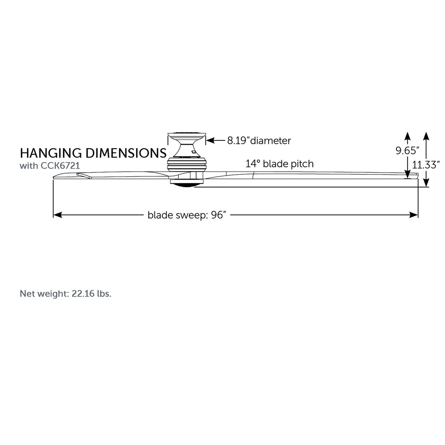 Fanimation Spitfire DC Custom 54in Flush Mount Smart Ceiling Fan | Black and Matte White Buttonwood | Covered Patio | Model FPD6721BBL-54MW-F