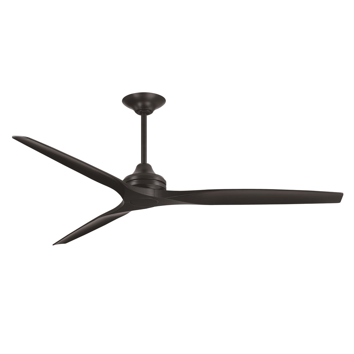Fanimation Spitfire DC Custom 72in Ceiling Fan | Matte Black and Black Buttonwood | Covered Patio & Sunroom | Model FPD6721BBL-72BL