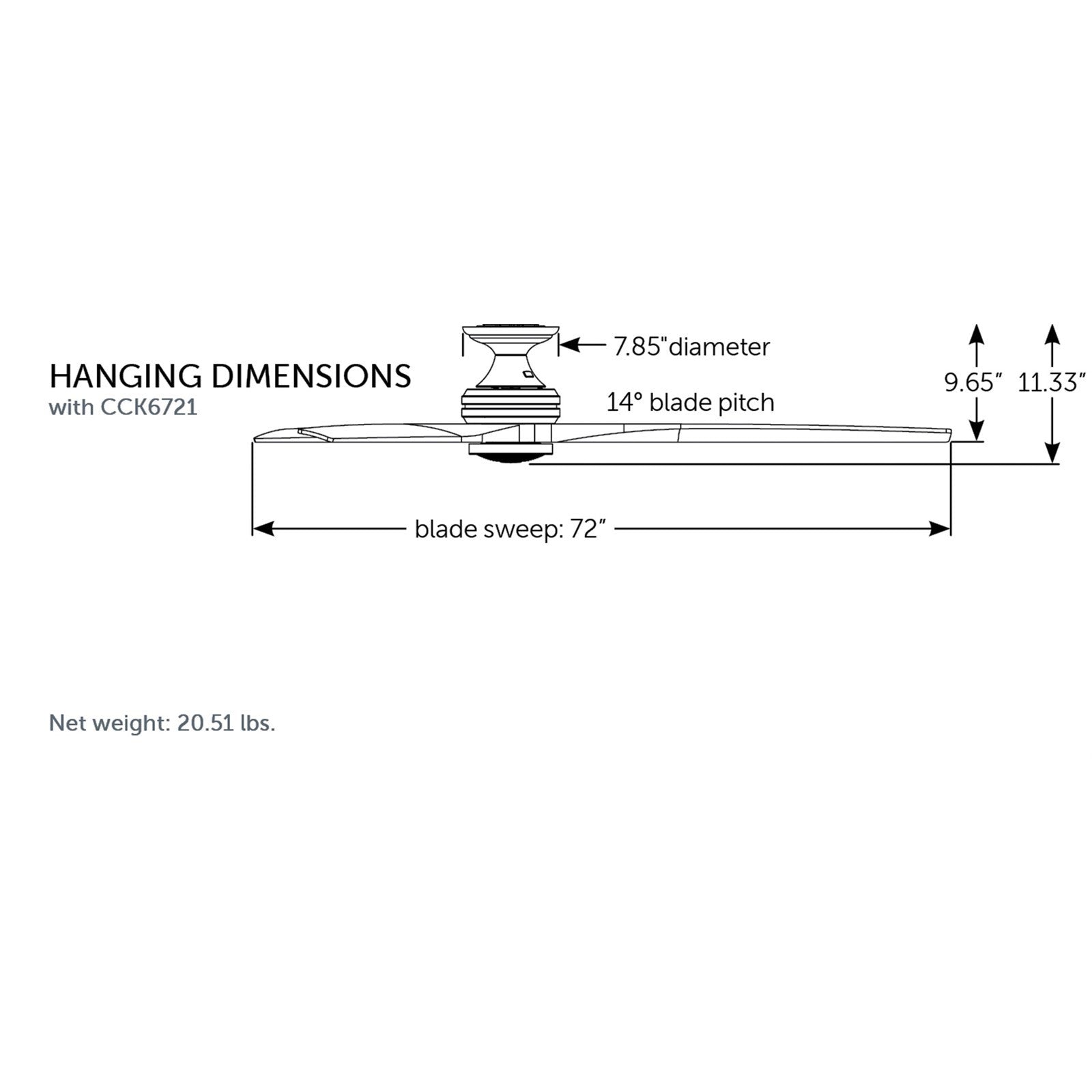Fanimation Spitfire 72in 1-Light Flush Smart Ceiling Fan | Black and White Washed Buttonwood | Covered Patio & Living | Model FPD6721BBL-72WW-DWLK-F
