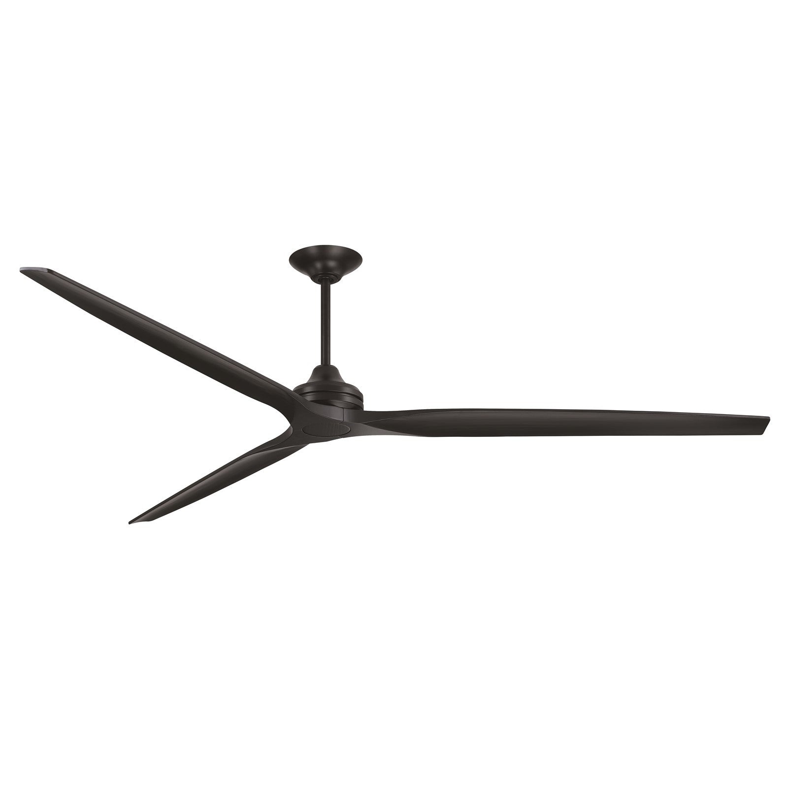 Fanimation Spitfire 96in Ceiling Fan | Black and Black Buttonwood | Covered Patio & Sunroom | 96 x 96 x 19.69 in | Model FPD6721BBL-96BL