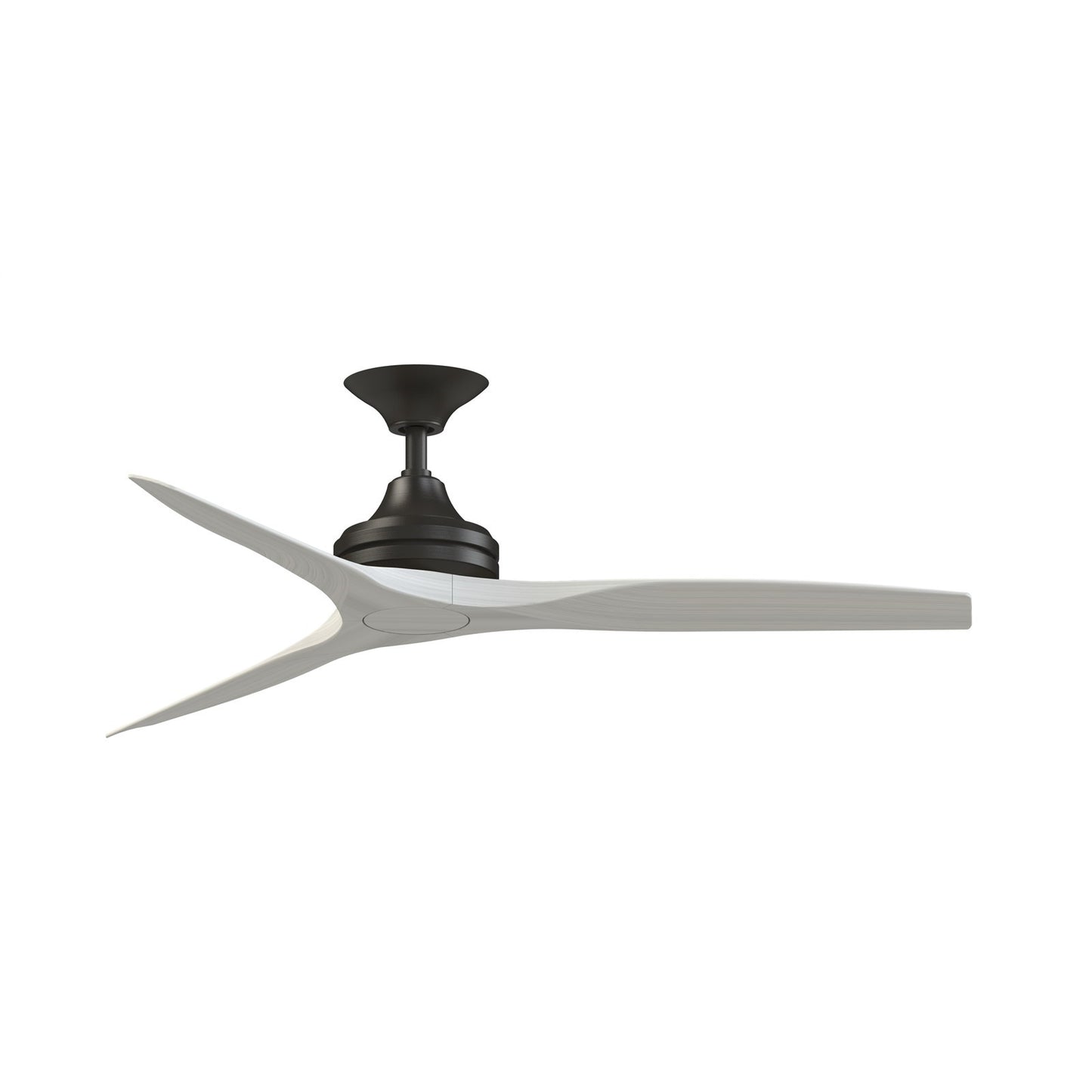 Fanimation Spitfire 54in 3-Blade DC Ceiling Fan | Dark Bronze and White Washed | Covered Patio & Living Room | Model FPD6721BDZ-54WW