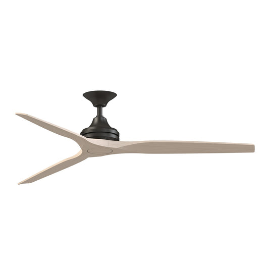 Fanimation Spitfire 64in 3-Blade Smart Ceiling Fan | Dark Bronze and White Washed | Covered Patio & Sunroom | Model FPD6721BDZ-64WW