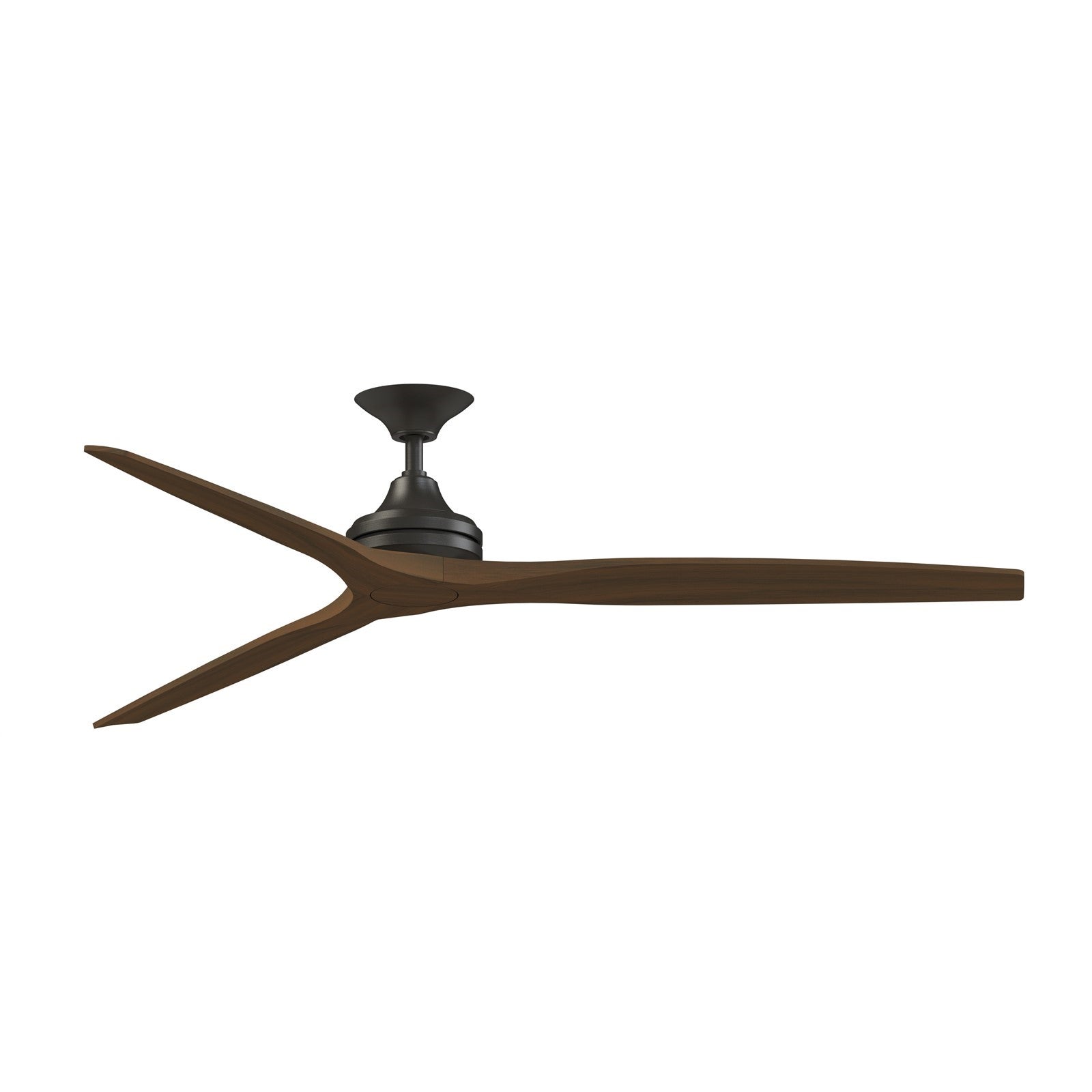 Fanimation Spitfire 72in 3-Blade Ceiling Fan | Dark Bronze and Whiskey Wood | Covered Patio & Living Room | 72 x 72 x 19.69 in | Model FPD6721BDZ-72WK