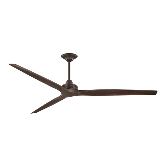 Fanimation Spitfire 84in Ceiling Fan | Dark Bronze and Dark Walnut Buttonwood Blades | Covered Patio & Sunroom | Model FPD6721BDZ-84DWA