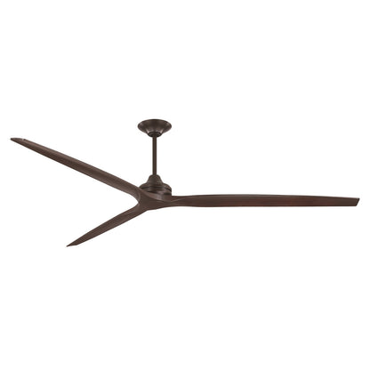 Fanimation Spitfire DC Custom 96in Ceiling Fan | Dark Bronze and Dark Walnut Buttonwood | Covered Patio & Sunroom | Model FPD6721BDZ-96DWA