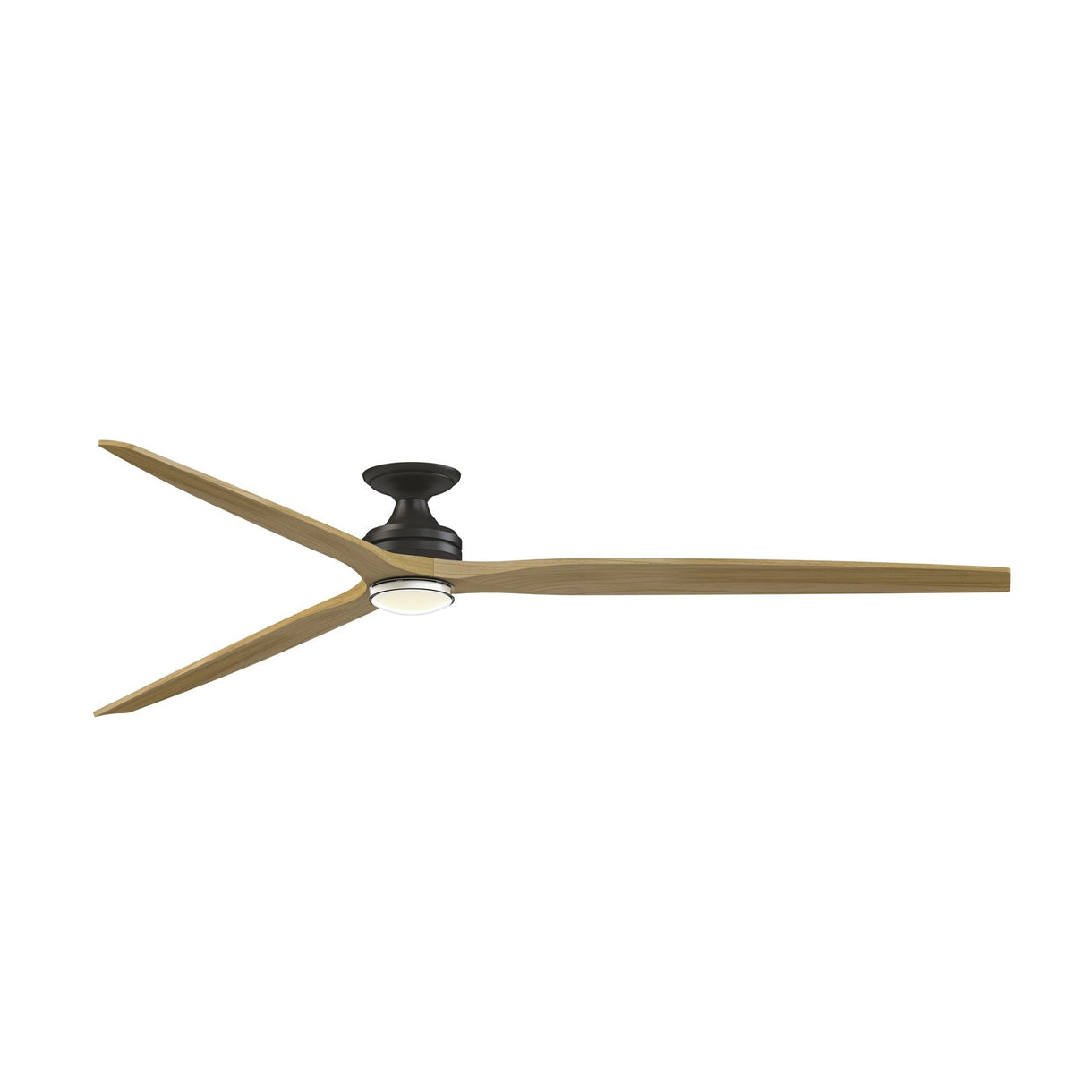 Fanimation Spitfire 96in Flush Smart Ceiling Fan with LED CCT Select Double-Walled Marine Light Kit | Dark Bronze and | Model FPD6721BDZ-96N-DWLK-F