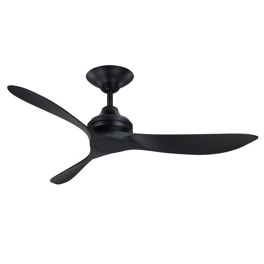 Fanimation Aviara Coastal 52in Smart Ceiling Fan | Marine Grade Black Finish and Black Composite Blades | Covered Patio & Outdoor Living | Model FPD6727BLM