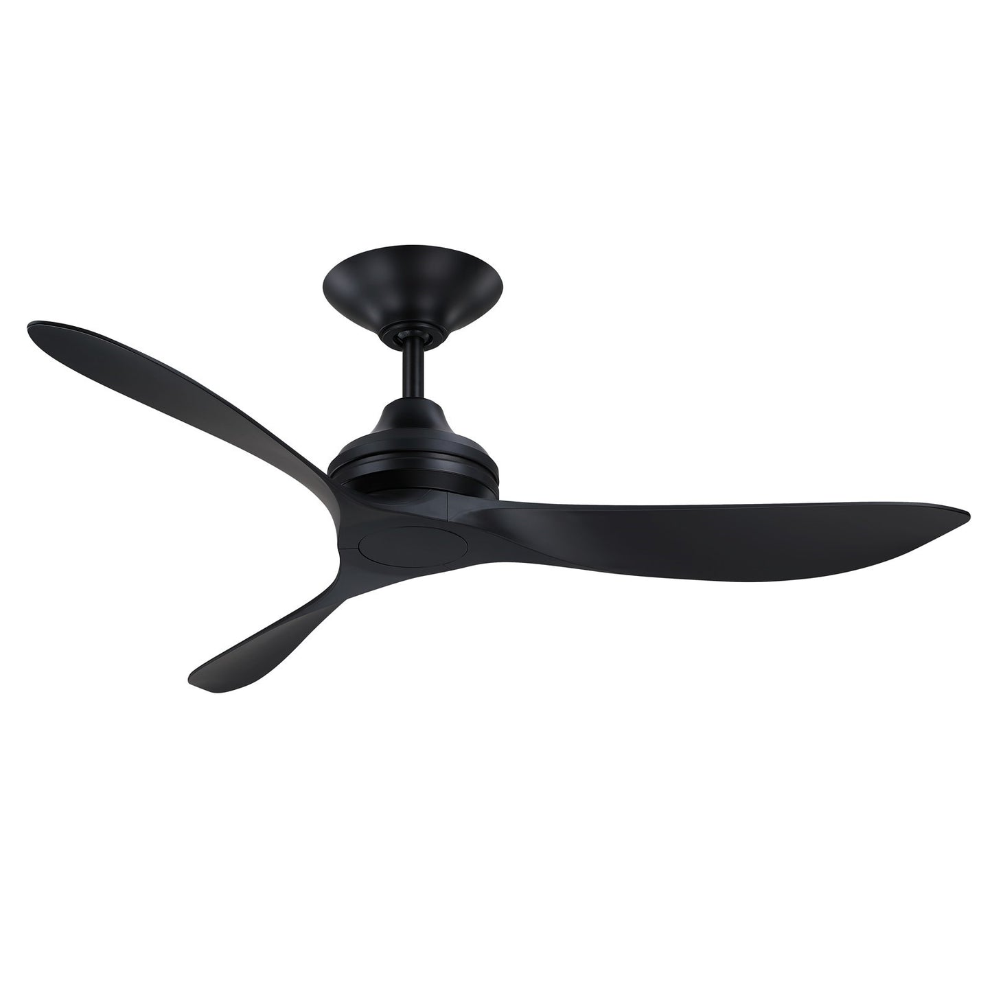 Fanimation Aviara Coastal 52in Wet-Rated Ceiling Fan with Light | Black and Black Composite | Patio & Covered Porch | Model FPD6727BLM-DWLK