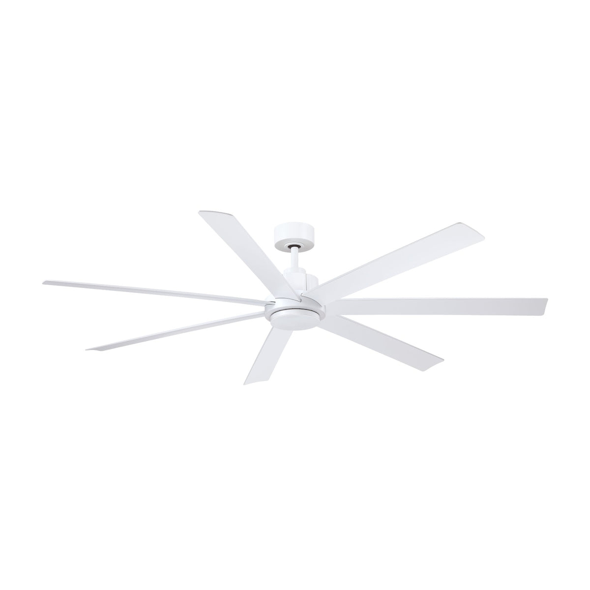 Fanimation Pendry 72in 7-Blade Ceiling Fan | Matte White and Opal Frosted Glass | Large Living Room & Covered Patio | Model FPD6872MWW