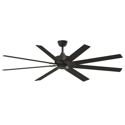 Fanimation Levon Custom 72in 8-Blade Smart Ceiling Fan | Dark Bronze and Dark Walnut Composite | Covered Patio & Great Room | Model FPD7912BDZ-72DWA