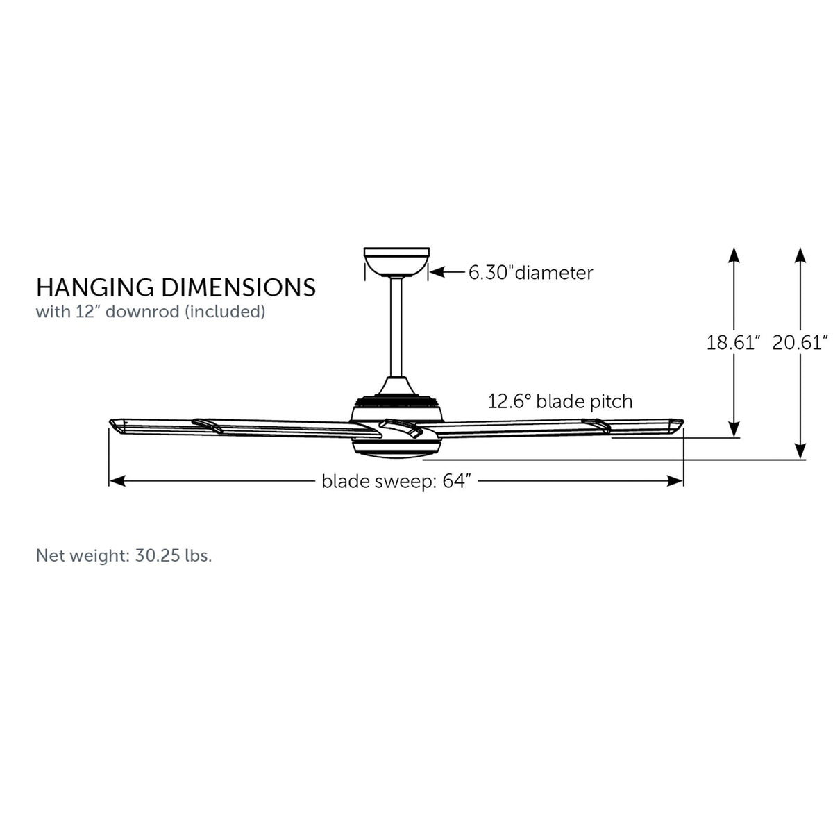 Fanimation Stellar Custom 64in 8-Light Ceiling Fan | Matte Black and Black Aluminum Blades | Covered Patio & Living Room | Model FPD7997BLW-64BLW