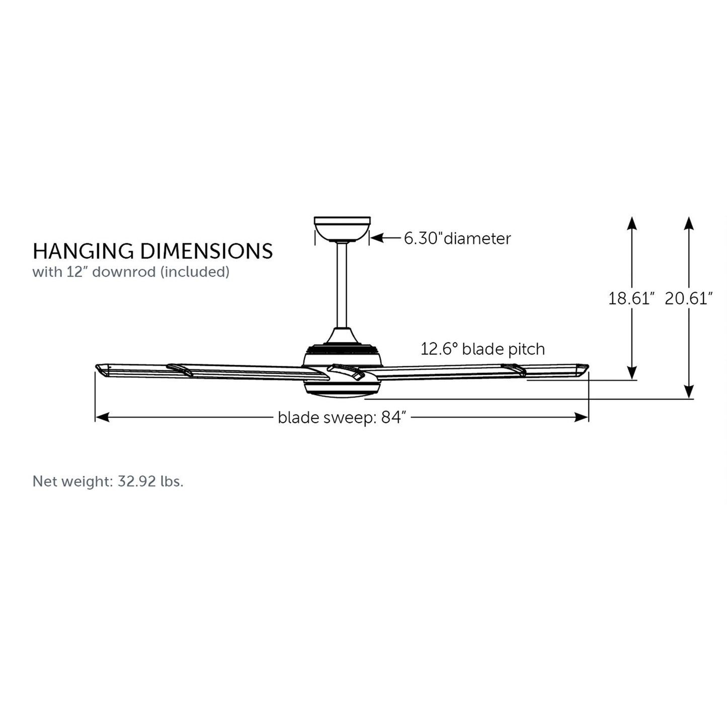 Fanimation Stellar Custom 84in 8-Blade Smart Ceiling Fan | Silver Aluminum and Opal Frosted Glass | Indoor & Outdoor Wet | Model FPD7997SLW-84BLW