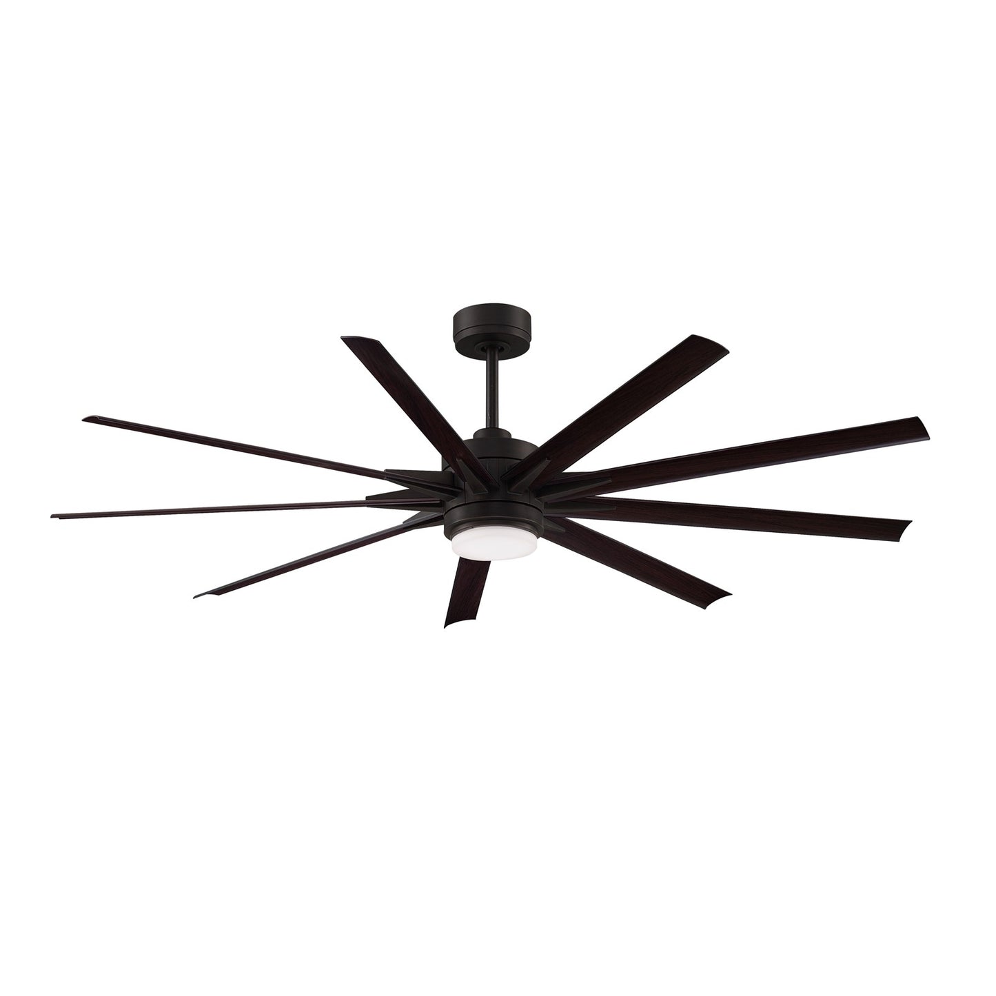 Fanimation Odyn Custom 72in 1-Light Ceiling Fan | Dark Bronze and Dark Walnut Composite | Indoor & Outdoor Wet Rated | Model FPD8152DZW-72DWAW