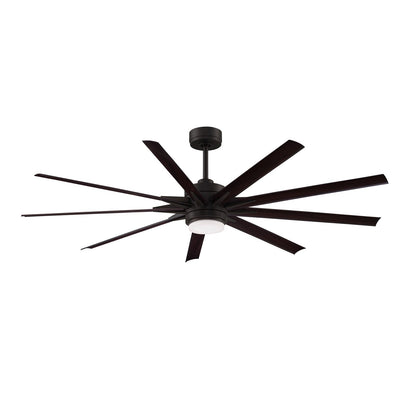 Fanimation Odyn Custom 72in 1-Light Ceiling Fan | Dark Bronze and Dark Walnut Composite | Indoor & Outdoor Wet Rated | Model FPD8152DZW-72DWAW