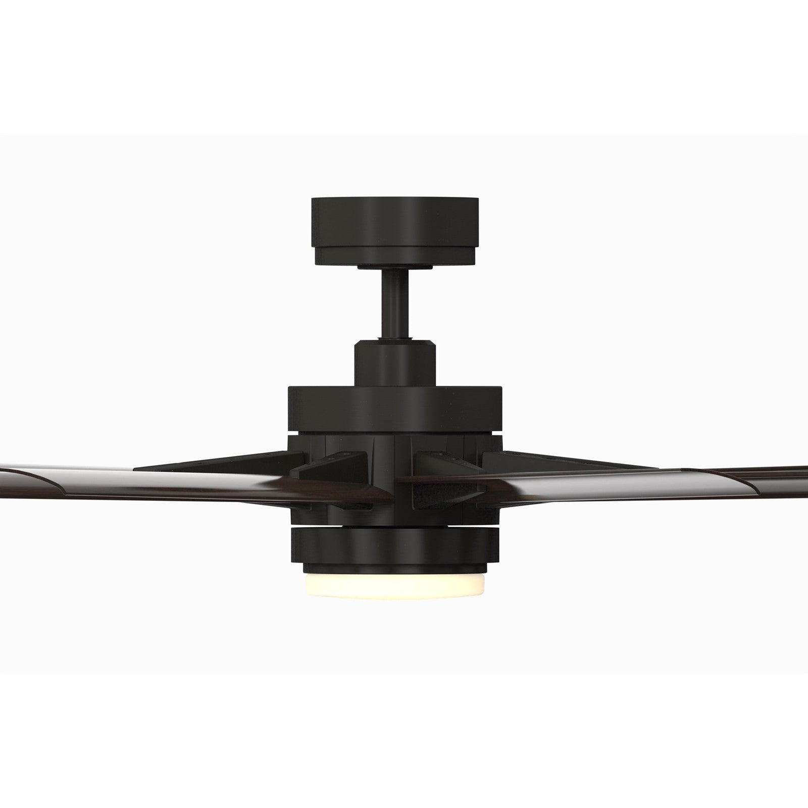 Fanimation Odyn Custom 72in 1-Light Ceiling Fan | Dark Bronze and Dark Walnut Composite | Indoor & Outdoor Wet Rated | Model FPD8152DZW-72DWAW