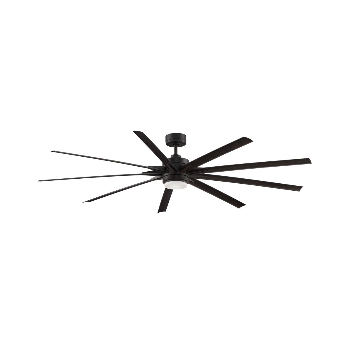 Fanimation Odyn 84in 9-Light Ceiling Fan | Dark Bronze and Dark Walnut Composite Blades | Covered Patio & Large Living Room | Model FPD8159DZW