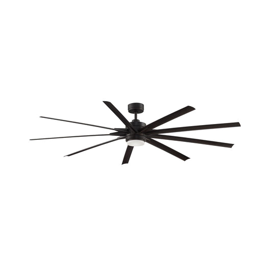 Fanimation Odyn 84in 9-Light Ceiling Fan | Dark Bronze and Dark Walnut Composite Blades | Covered Patio & Large Living Room | Model FPD8159DZW