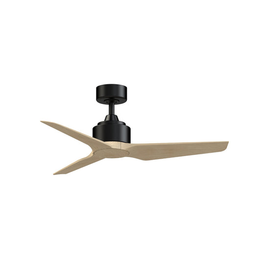Fanimation TriAire Custom 44in Ceiling Fan | Modern Black and Natural Composite Blades | Indoor & Outdoor Wet Rated | Model FPD8514BLW-44NW