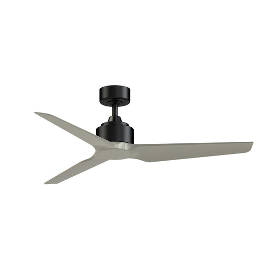 Fanimation TriAire Custom 52in Smart Ceiling Fan | Modern Black and Brushed Nickel | Indoor & Outdoor Wet Rated | Model FPD8514BLW-52BNW