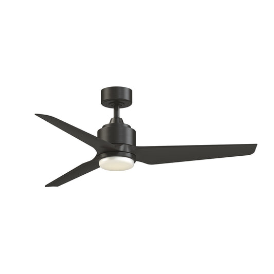 Fanimation TriAire Custom 52in 1-Light Ceiling Fan | Marine Grade Dark Bronze and Opal Frosted Glass | Covered Patio | Model FPD8514DZM-52DZW-LK