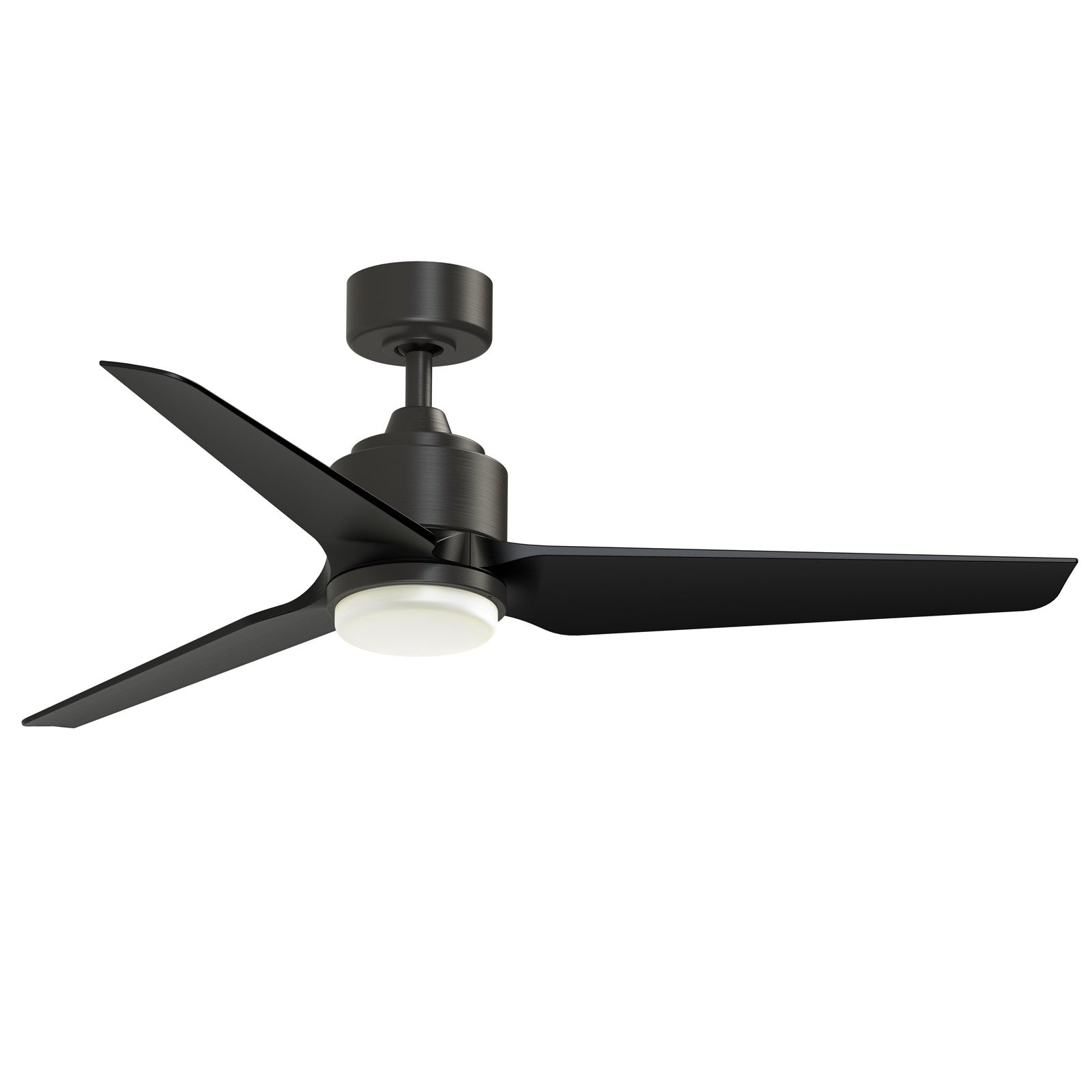 Fanimation TriAire Custom 52in 1-Light Ceiling Fan | Dark Bronze and Black Composite Blades | Living Room & Covered Patio | Model FPD8514DZW-52BLW-LK