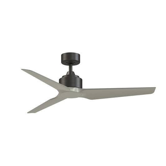 Fanimation TriAire Custom 52in Ceiling Fan | Dark Bronze and Brushed Nickel Composite Blades | Living Room & Covered Patio | Model FPD8514DZW-52BNW