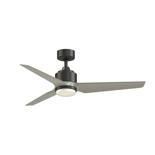 Fanimation TriAire Custom 52in 1-Light Ceiling Fan | Modern Dark Bronze and Brushed Nickel Composite Blades | Indoor | Model FPD8514DZW-52BNW-LK