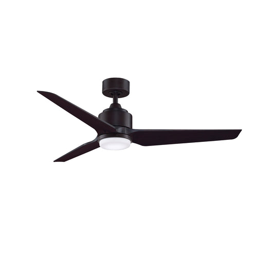 Fanimation TriAire Custom 52in 1-Light Ceiling Fan | Modern Dark Bronze and Dark Walnut Composite Blades | Indoor | Model FPD8514DZW-52DWAW-LK