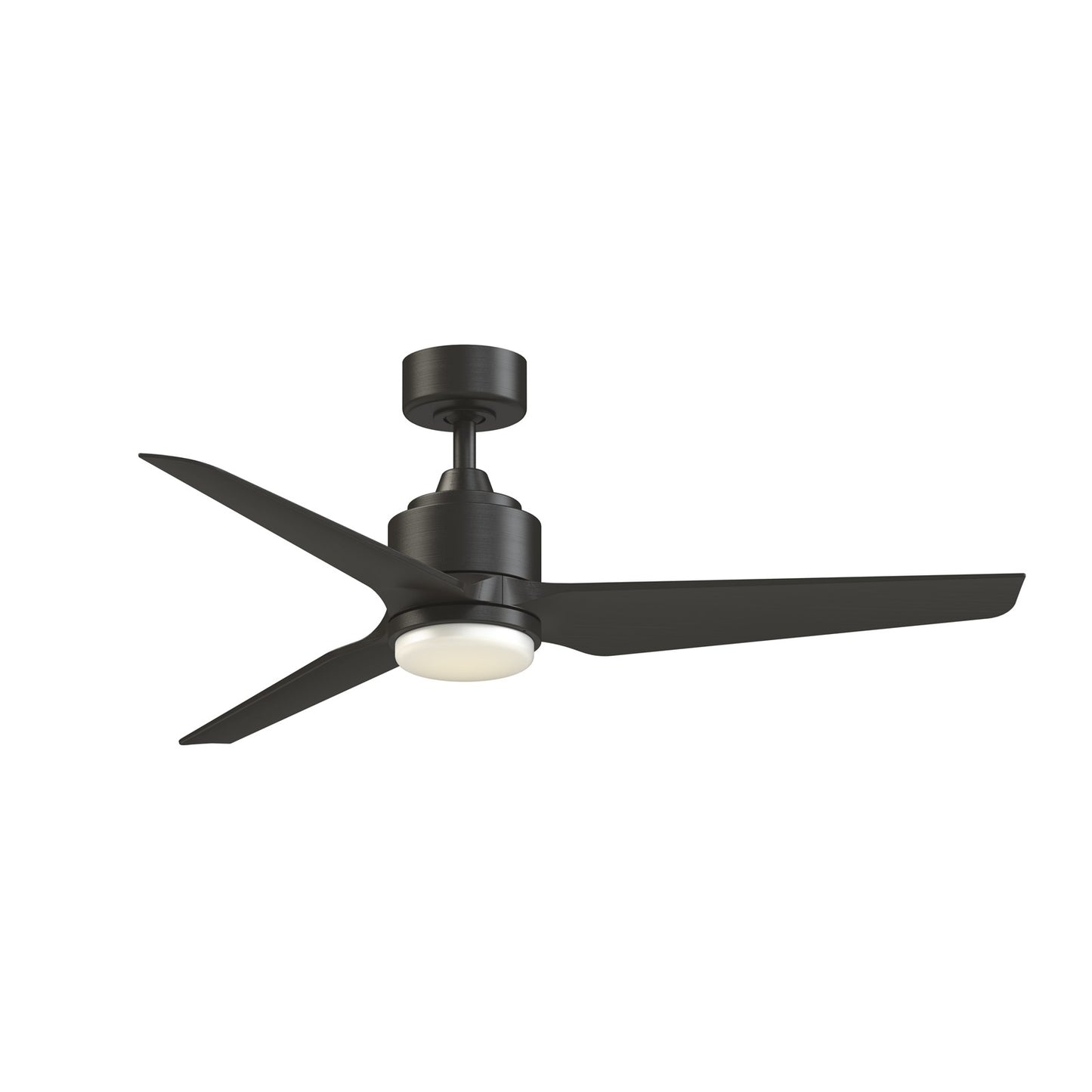 Fanimation TriAire Custom 52in 3-Blade Smart Ceiling Fan with LED Light Kit | Dark Bronze Composite Blades | Indoor | Model FPD8514DZW-52DZW-LK