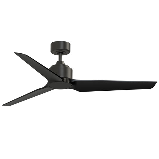 Fanimation TriAire Custom 56in Ceiling Fan | Dark Bronze and Black Composite Blades | Living Room & Covered Patio | Model FPD8514DZW-56BLW