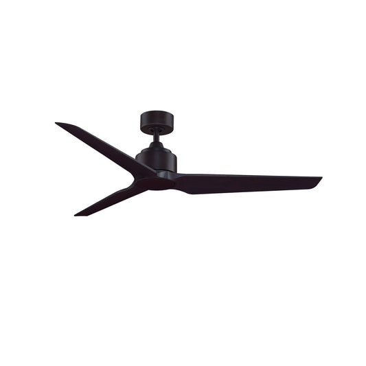 Fanimation TriAire Custom 56in Smart Ceiling Fan | Dark Bronze and Dark Walnut Composite Blades | Indoor & Outdoor Wet | Model FPD8514DZW-56DWAW