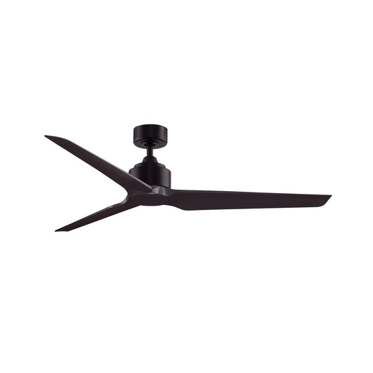 Fanimation TriAire Custom 60in Ceiling Fan | Dark Bronze and Dark Walnut Composite | Covered Patio & Living Room | Model FPD8514DZW-60DWAW