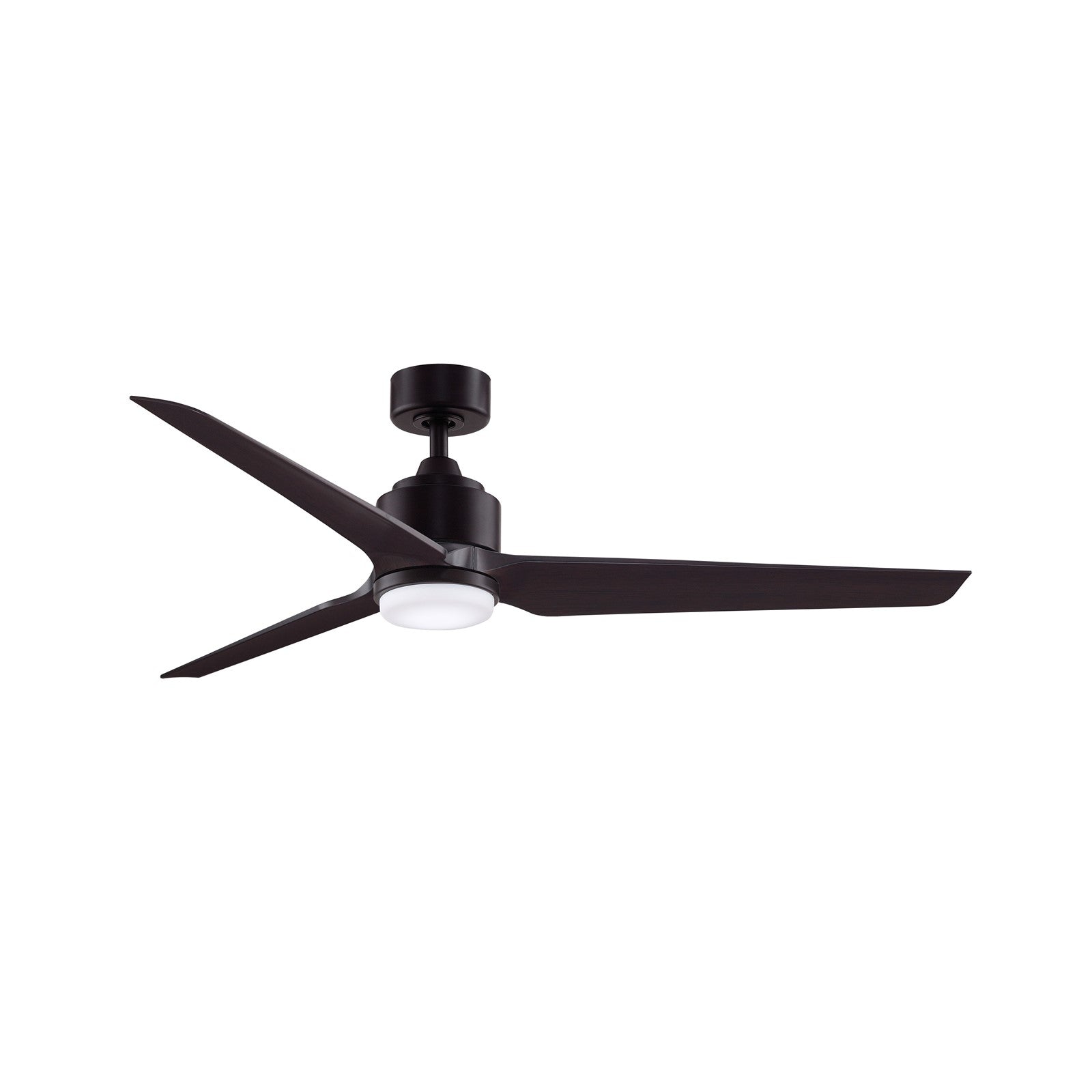 Fanimation TriAire Custom 60in 1-Light Ceiling Fan | Dark Bronze and Dark Walnut Opal Frosted | Patio & Porch | Model FPD8514DZW-60DWAW-LK