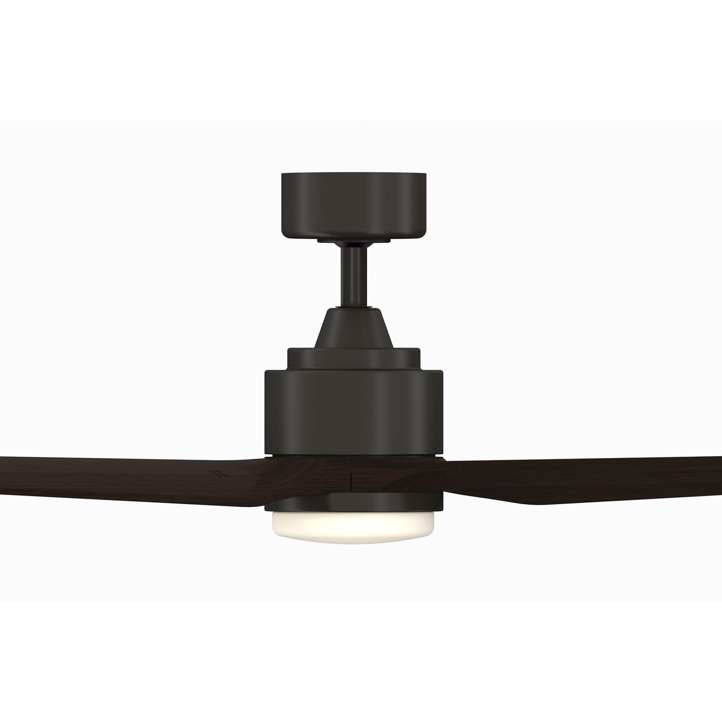 Fanimation TriAire Custom 60in 1-Light Ceiling Fan | Dark Bronze and Dark Walnut Opal Frosted | Patio & Porch | Model FPD8514DZW-60DWAW-LK