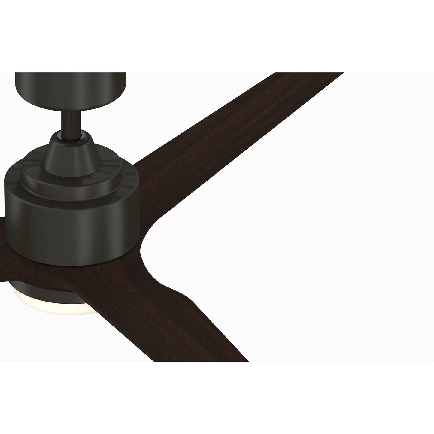 Fanimation TriAire Custom 60in 1-Light Ceiling Fan | Dark Bronze and Dark Walnut Opal Frosted | Patio & Porch | Model FPD8514DZW-60DWAW-LK