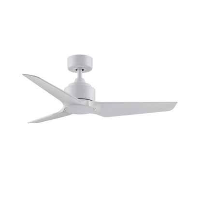 Fanimation TriAire Custom 56in Marine Grade Wet Rated Smart Ceiling Fan | Matte White Composite Blades | Indoor & Outdoor | Model FPD8514MWM-56MWW
